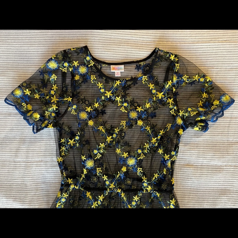 Lularoe Deanne II floor length lace dress